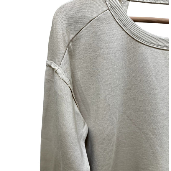 Revolve Bobi Open Tie Back Sweatshirt-Size Medium Womens-Color Sandy-NWT - Picture 2 of 6